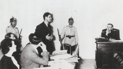 Corneliu Zelea Codreanu la procesul de înaltă trădare din 1938