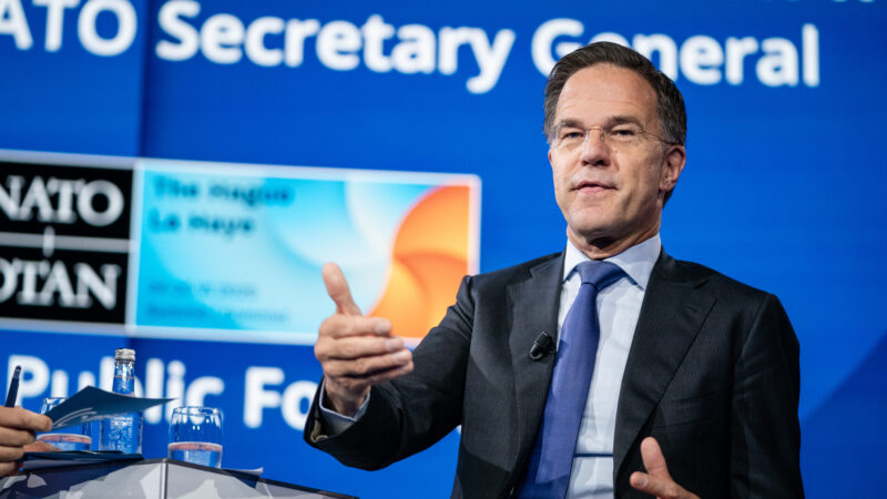 Mark Rutte, secretarul general al NATO, la summitul NATO 2025