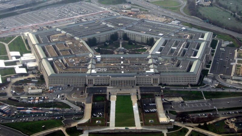 Vedere aeriană a Pentagonului, sediul Departamentului american al Apărării