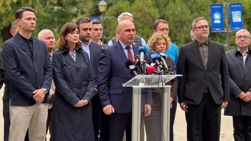 Ilie Bolojan face declarații de presă la finalul Biroului Politic Național al PNL