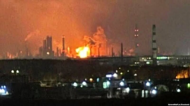 Incendiu la rafinăria din Riazan după un atac cu drone ucrainene