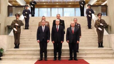 Ștefan-Radu Oprea, Dimitar Stoianov și Yaşar Güler la Sofia