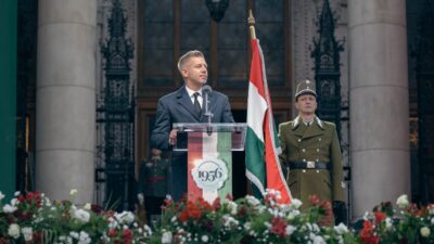 Péter Magyar, premierul Ungariei, la comemorarea Revoluției din 1956