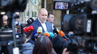 Rumen Radev, premierul Bulgariei, face declarații de presă la Sofia