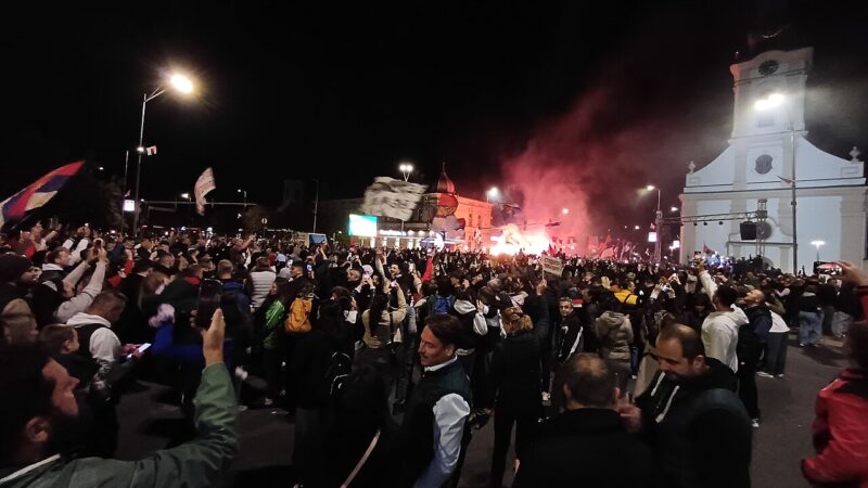 Miting al Listei Studenților la Stara Pazova