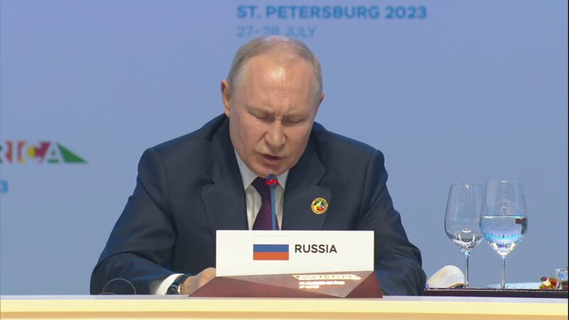 Vladimir Putin la summitul Rusia-Africa din 2023